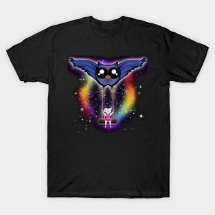 🌌 Magic Owl with Ballerina Mouse 🦉 T-Shirt